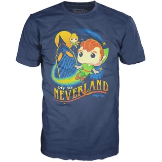 Funko Boxed Tee: Peter Pan - Big Ben - L - T-Shirt - Kleidung - Geschenkidee - Kurzärmeliges Top Für Erwachsene Männer und Frauen - Offizielle Handelswaren - Movies Fans