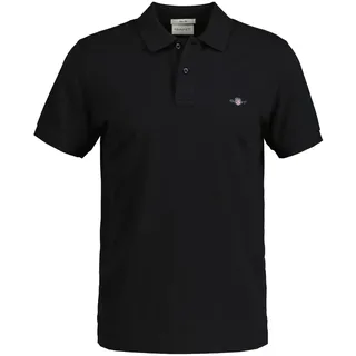 GANT Slim Shield Pique Polohemd schwarz L