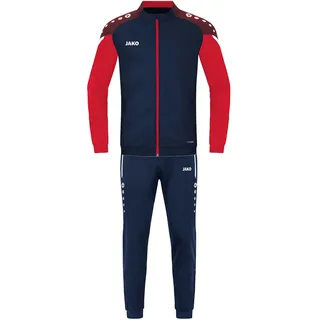 Jako Herren Polyesteranzug Performance M9122-909 S - Marine/Rot - S