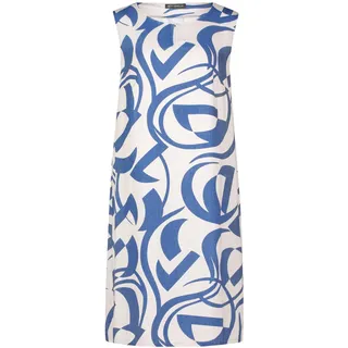 Betty Barclay Damen Leinenkleid ohne Arm 40, Nature/Blue