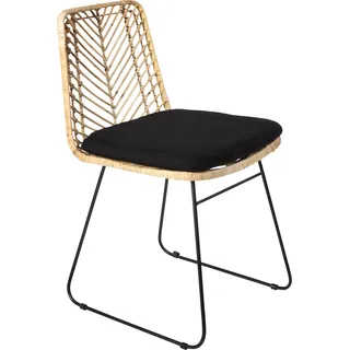 möbelliebling Esszimmerstuhl Rattanstuhl Farbe natur inkl. Sitzkissen KAIRO