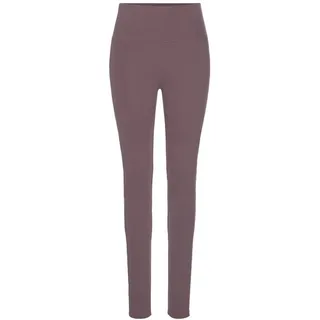 LASCANA LASCANA, Leggings mit breitem Bündchen, Loungewear, lila