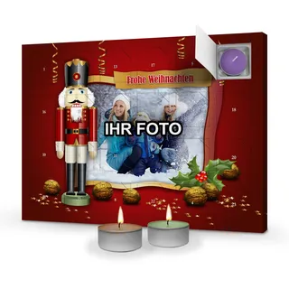 printplanet - Duftkerzen-Adventskalender 2026 mit eigenem Foto Bedruckt - Rahmen 5
