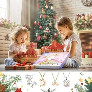 Meerjungfrau-Adventskalender für Mädchen, 24 Tage, Schmuck, Geschenke, Kinder, Weihnachtskalender