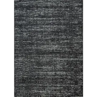 Sanat Teppich »Oslo« rechteckig 10 mm Höhe meliert robuster Kurzflor, Wohnzimmer, Schlafzimmer, auch als Läufer, schwarz