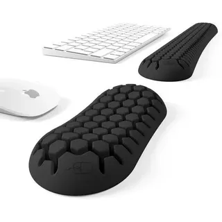 Ergonomisches Kissen - Komfortable Schreibtischkissen - Honigfarbenes Design - Mittel - Schwarz - Schwarz