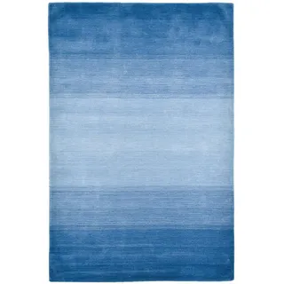 THEKO Wool Comfort Wollteppich 60 x 90 cm Blau