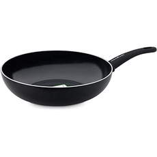 GreenChef Diamond Soft Grip Wok mit Antihaftbeschichtung, 28cm/3.6 Liter, PFAS-frei, Schwarz