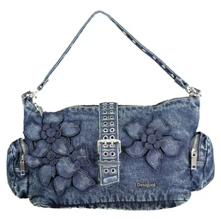 Desigual Damen Tasche aus Baumwolle in Blau 26SAXD21_BL5008 - Blau
