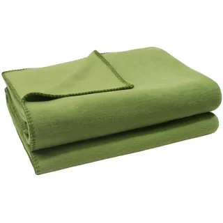 Zoeppritz Soft-Fleece Decke 160 x 200 cm green