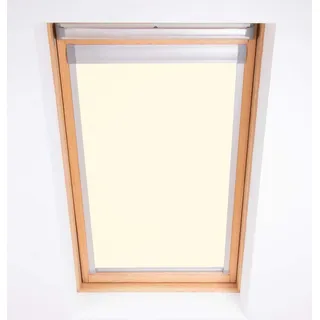 Bloc Blinds Bloc Skylight Rollo 6 (78/118) für Fakro Dachfenster Blockout, cremefarben