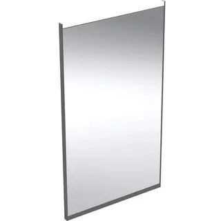 Geberit Option Plus Square Lichtspiegel, direkte und indirekte Beleuchtung, Breite 40 cm, 502.780.14.1, Farbe: schwarz matt / Aluminium eloxiert