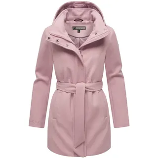 Kurzmantel MARIKOO "Kurzmantel Katalinaa 16", Damen, Gr. XL, lila (lila rose), Obermaterial: 90% Polyester PES. 10% Elasthan EL.  Obermaterial: Futter: 100% Polyester PES., Mäntel Kurzmantel
