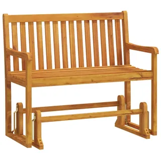 vidaXL Garten-Schaukelbank 110 cm Massivholz Akazie - Braun