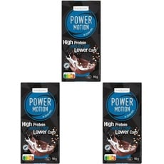 frankonia CHOCOLAT POWER MOTION no sugar added - High Protein Lower Carb Chocolate Crisp, 90 g (Packung mit 3)
