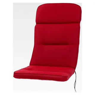 Hochlehner Auflage Alicante rot 120x50x8 cm wasserabweisend lichtecht Olefin Sitzpolster - Rot