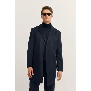 bugatti Kurzmantel "Kaschmir" im Modern Fit mit Knopfleiste, 390, marine