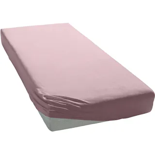 MY HOME Spannbettlaken Jersey-Baumwolle 180 x 200 cm rosa