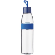 Mepal – Trinkflasche Ellipse Vivid Blue – 700 ml Inhalt – auch für kohlensäurehaltige Getränke – bruchfestes Material - auslaufsicher - Spülmaschinengeeignet