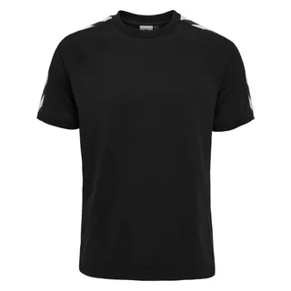 T-Shirt HUMMEL "HMLARCHIVE BOXY T-SHIRT S/S", Gr. XS, schwarz, Obermaterial: 100% Baumwolle, Rundhals, Shirts T-Shirt, mit Rundhalsausschnitt, Kurzarm-Design, aus Baumwolle