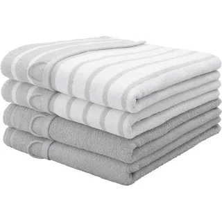 MY HOME Finn Handtuchset 5-tlg. grau