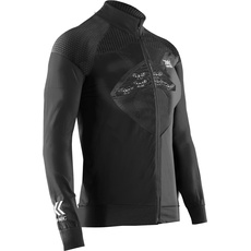 X-Bionic Energizer 4.0 Übergangsschicht-Sport-Kompressionsjacke Schwarz Frau Grösse L