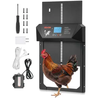 Vevor Automatische Hühnerklappe mit LCD-Display 405 x 330 x 85 mm