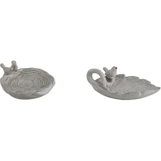 Boltze Vogeltränke /-bad Staci 2-fach Sortiert 13 cm x 135 cm x 23 cm Creme