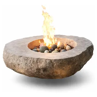 Stonox Feuerschale Basalt Tarux 100x80x40cm Garten Terrasse frostbeständig