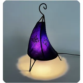 Orientalische Marokkanische Stehlampe Leder Henna Lampe Leuchte Tisir "orient"
