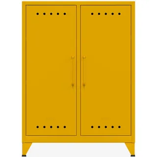 BISLEY FERN Aktenschrank 80 x 40 x 110 cm gelb