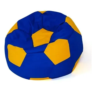 GO GIFT Sitzsack, Gelb, Blau, Oxford-Fußball
