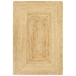 vidaXL Handwerkteppich 80 x 160 cm Weiß