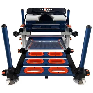 Colmic Royal Max Seatbox - Blue / Orange / Black / White - 78 x 83.5 x 52.5 cm