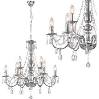 Hängende Deckenleuchte Toolight Ebt016-9Cp Chrome - Silber