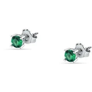 MORELLATO Tesori – Ohrringe Damen Lappen Silber mit Zirkon Grün (SAIW176)