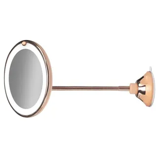 Gillian Jones suction mirror in rose gold x 10 magifying