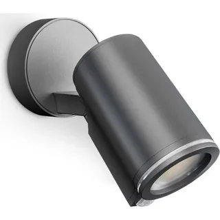 STEINEL Spot ONE, Wandbeleuchtung für den Außenbereich, Schwarz, Aluminium, Kunststoff, IP44, Fassade, II - Schwarz