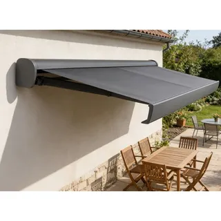 Halbkassettenmarkise KONIFERA "Madrid Pro", anthrazit, B:295cm, Polyester, Markisen, Halbkassettenmarkise, Premium Markise, Motorisierung & verschiedene Größen erhältlich, Topseller