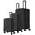 Bali Koffer-Set 3-tlg. schwarz/abs