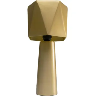 Kare Design Tischlampe Martha Gold, 38cm Höhe, Gold, Metall, Stahl, Moderne Tischleuchte, Büro, Wohnzimmer, Schlafzimmer, Office, keine Leuchtmittel inklusive, 38x17x17 cm (HxBxT)