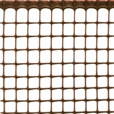 TENAX Schutznetz aus Kunststoff Quadra 20 Braun 1,00x5 m, Vielzwecknetz mit quadratischen Maschen um Balkone, Umzäunungen und Geländer zu schützen