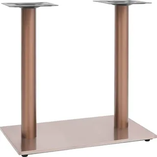 SYFAXTM Bistrotisch-Gestell Messing 70x40x72 cm Edelstahl - Braun, Gold