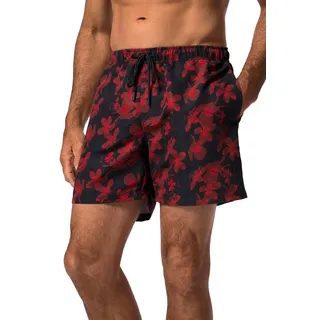 JP 1880 Herren Badeshorts, Elastikbund, AOP Floral Badehose, dunkel Marine, 3XL