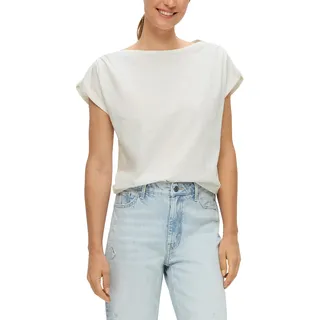 Q/S by S.Oliver Damen 2106806 T-Shirt, Creme, S EU