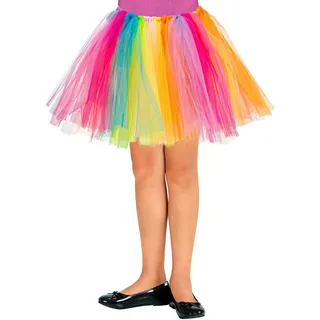 W WIDMANN MILANO Party Fashion - Tutu, bunt, Länge circa 30 cm, Petticoat, Unterrock, Tänzerin, Karneval, Mottoparty