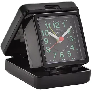 WM Widdop Quarz Reisewecker - Schwarz Schutzhülle/Ziffernblatt