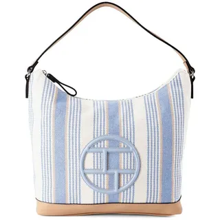 Tom Tailor Gilda Hobo Bag Baumwolle Blau/Weiß