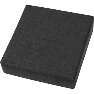 Memoryschaum Sitzkissen, Sitzerhöhung Stuhlkissen, 50 x 50 x 10cm, Waschbar, Rutschfest, Großes Sitzerhöhung Sitzkissen, Dickes Kissen mit Baumwolle und Leinen Bezug für Liegestühle, Sofas, Sessel