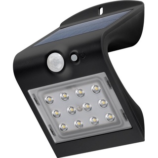 goobay LED Solar-Wandleuchte mit Bewegungsmelder 1,5 W, Schwarz